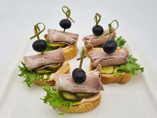 Брускетта с бужениной (5 шт.)